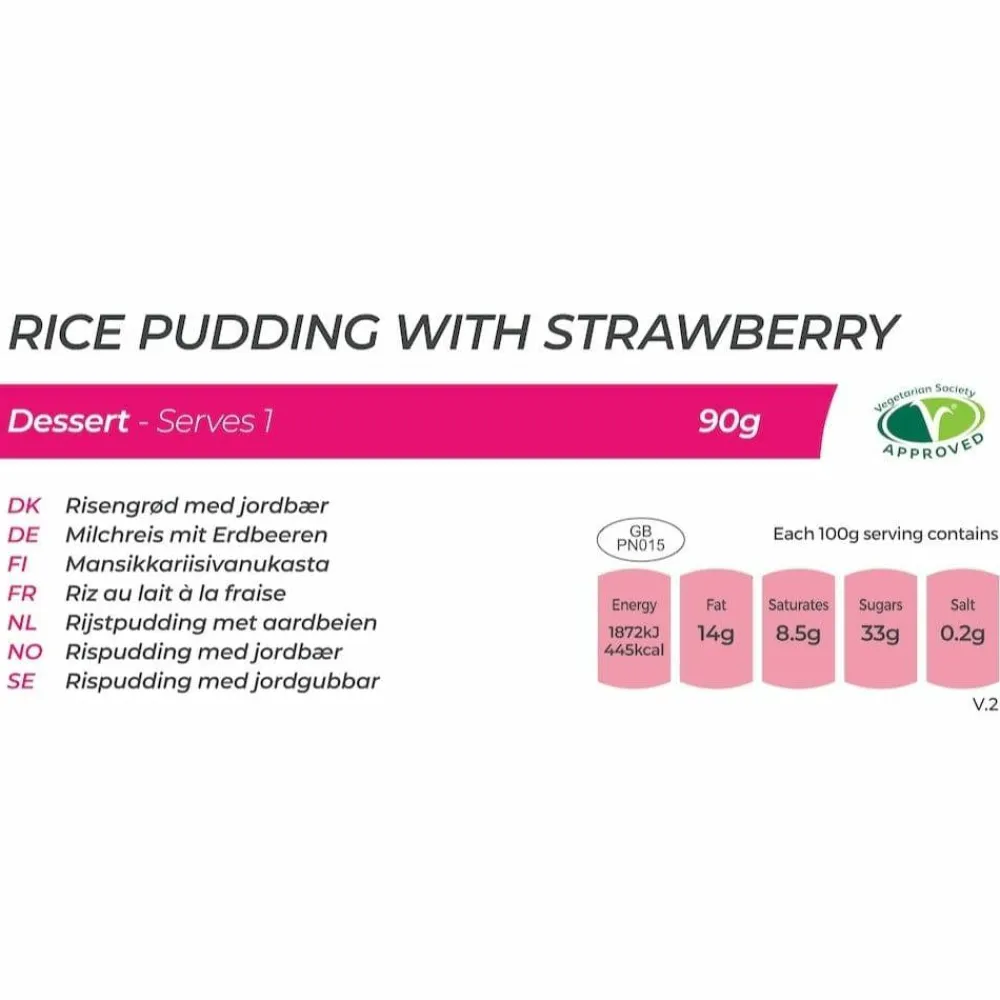 Summit to Eat Rice Pudding with Strawberry Nocolour 1-SERVE Sale