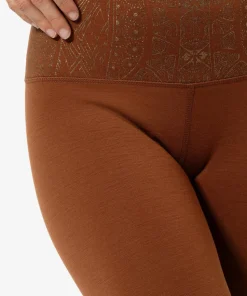 super.natural Women's Arabesque Tights Horn Brown/copper