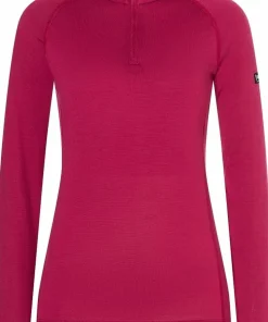 super.natural Women's Arctic230 Zip 1/4 Sangria
