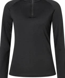 super.natural Women's Arctic230 Zip 1/4 Jet Black