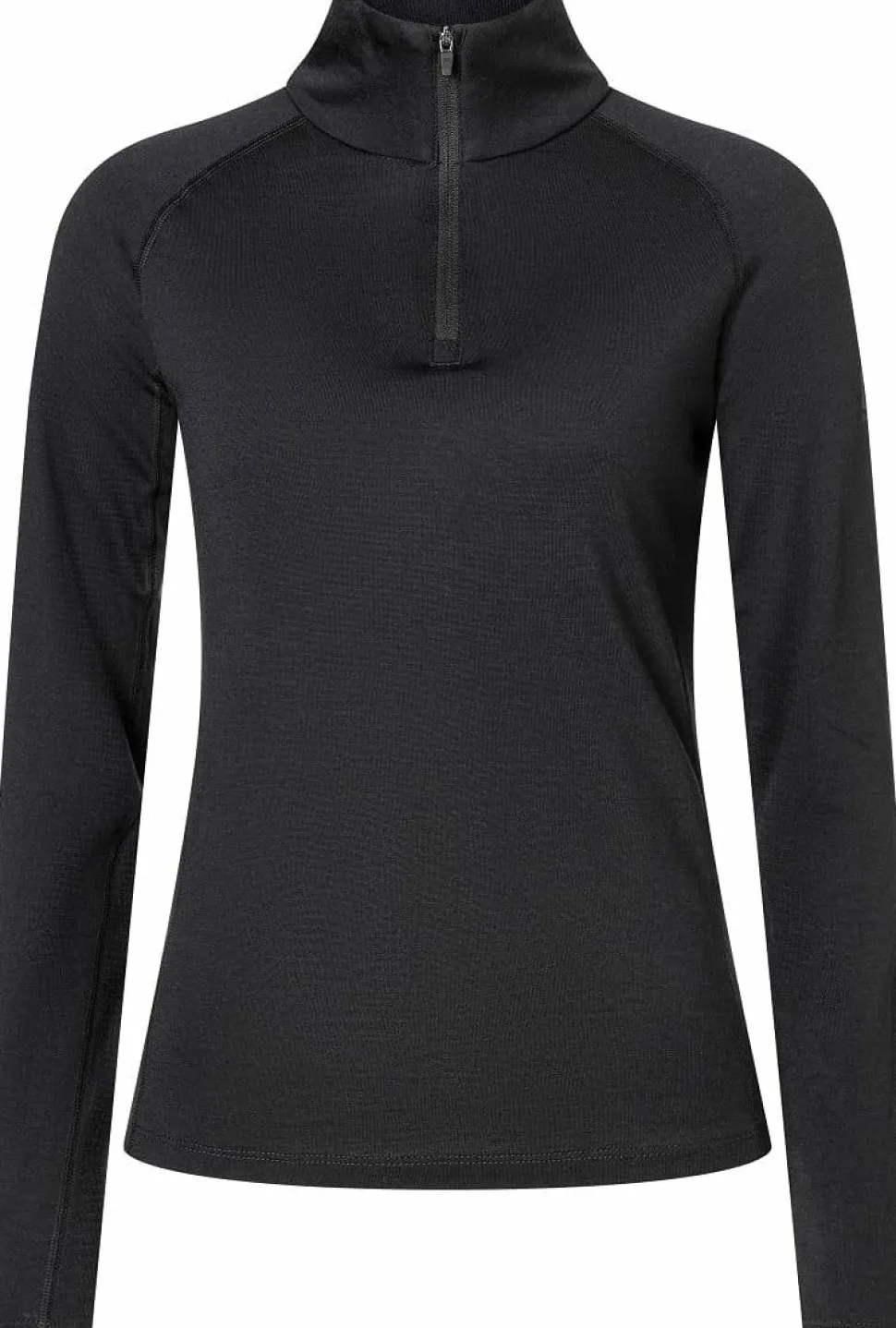 super.natural Women's Arctic230 Zip 1/4 Jet Black