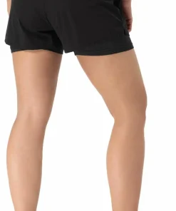 super.natural Women's Double Layer Shorts Jet Black Hot