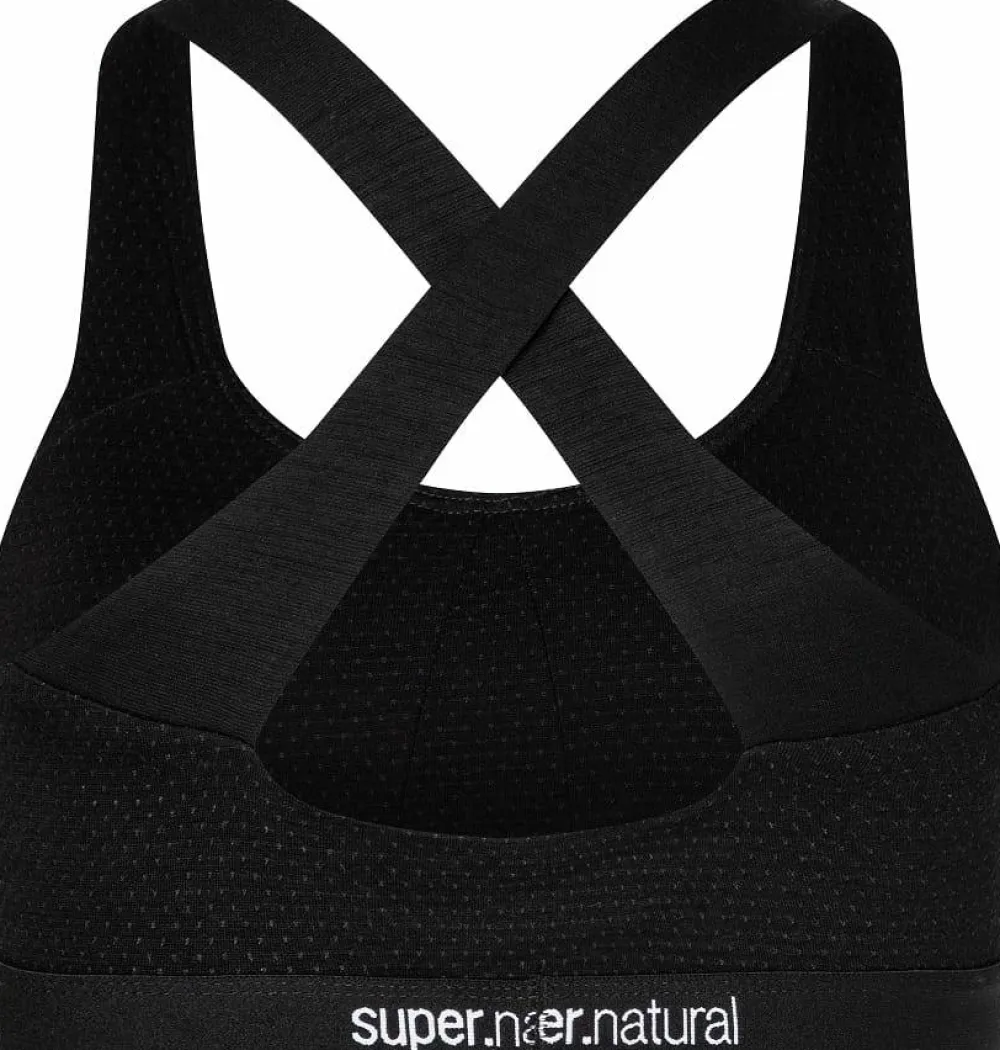 super.natural Women's Feel Good Bra Jet Black Hot