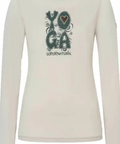 super.natural Women's Heart Of Yoga Longsleeve Silver Lining/Various Best