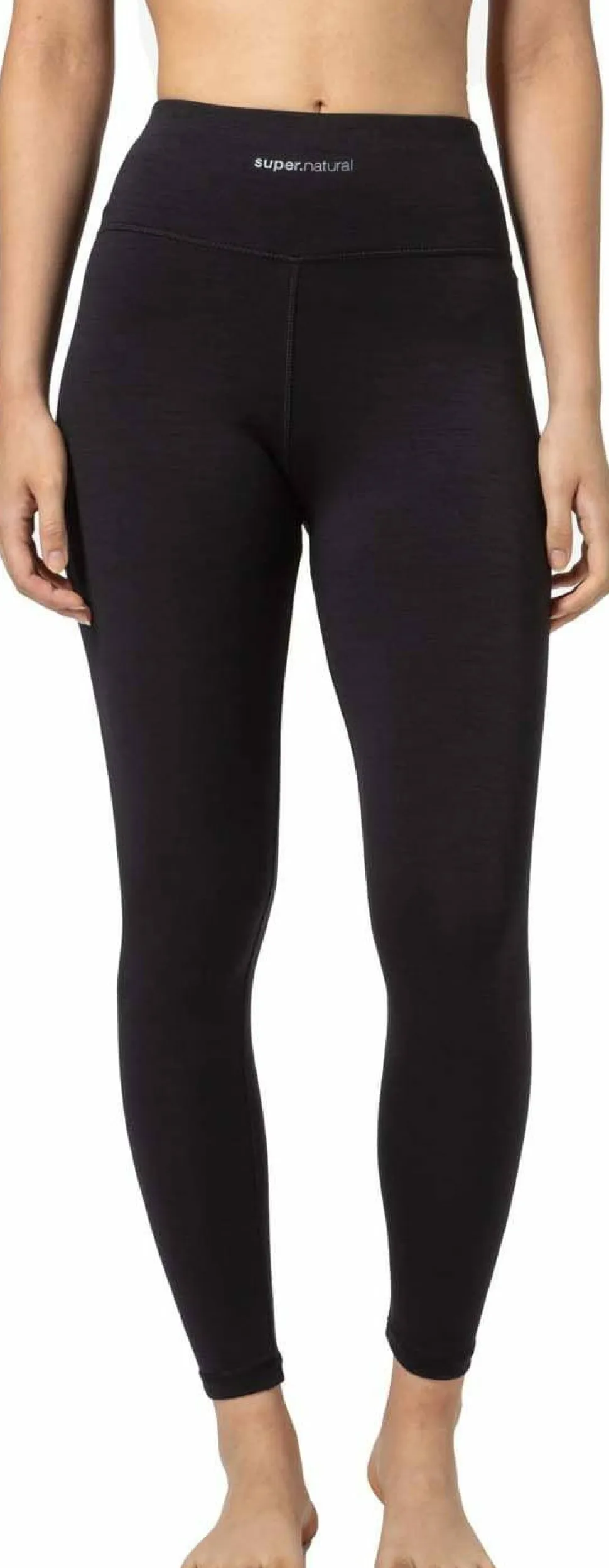 super.natural Women's High Rise Tight Jet Black