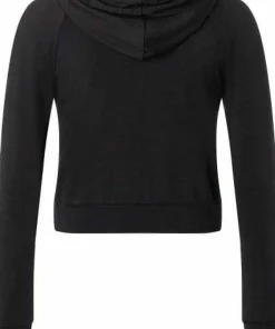 super.natural Women's Liquid Flow Hoodie Jet Black Melange