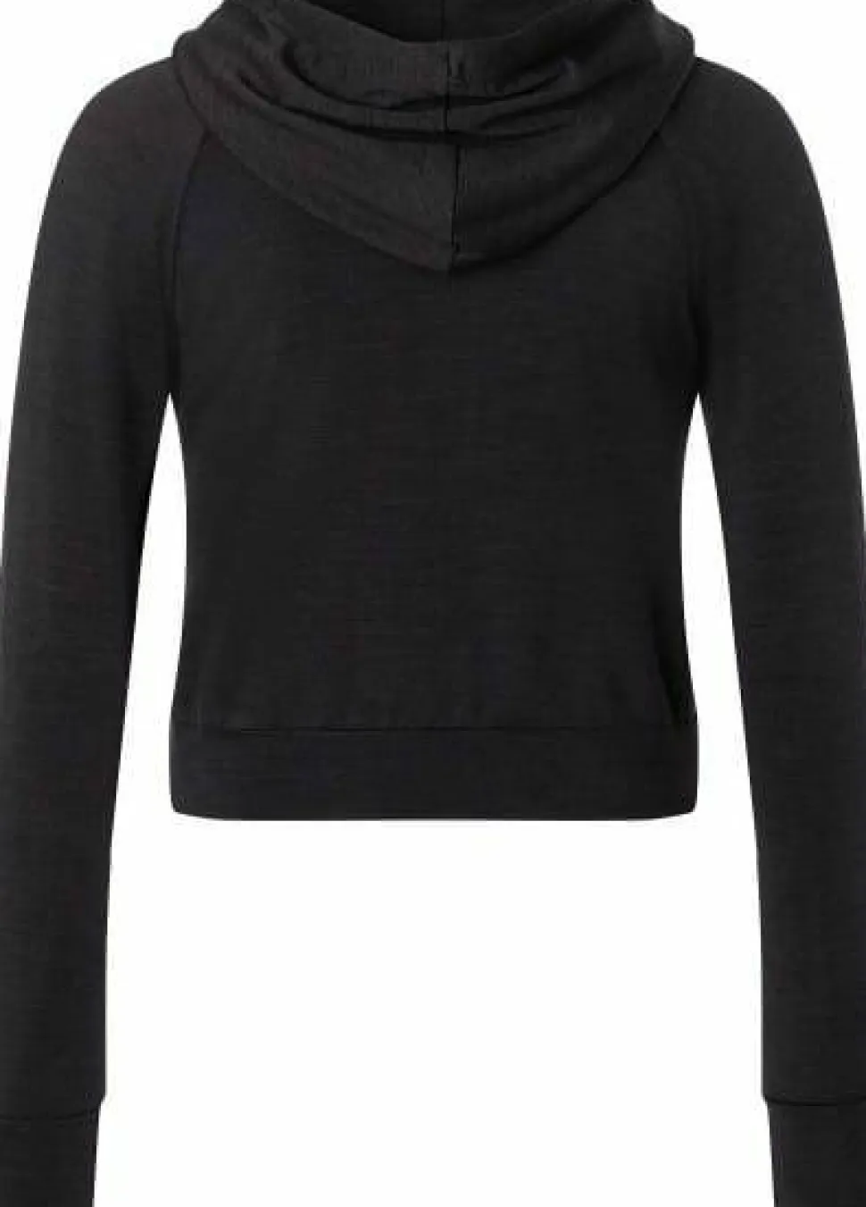 super.natural Women's Liquid Flow Hoodie Jet Black Melange