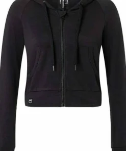 super.natural Women's Liquid Flow Hoodie Jet Black Melange