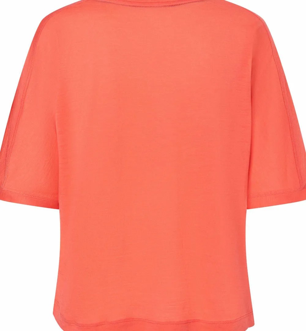super.natural Women's Liquid Flow Tee Living Coral/Wasabi Sale