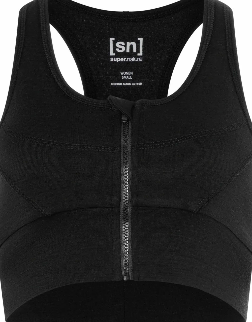 super.natural Women's Motion Zip Top Jet Black Online