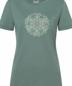 super.natural Women's Ornament Tee Balsam Green/light Jade/copper