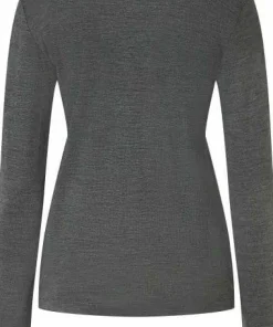 super.natural Women's Skianto Long Sleeve Pirate Grey Melange/Gold