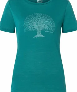 super.natural Women's Tree Of Knowledge Tee Pacific/Lagoon Green Best