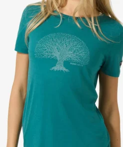 super.natural Women's Tree Of Knowledge Tee Pacific/Lagoon Green Best