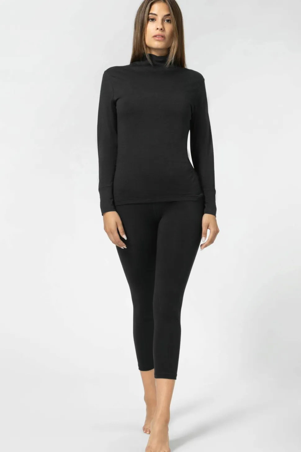 super.natural Women's Tundra175 Tight 3/4 Jet Black