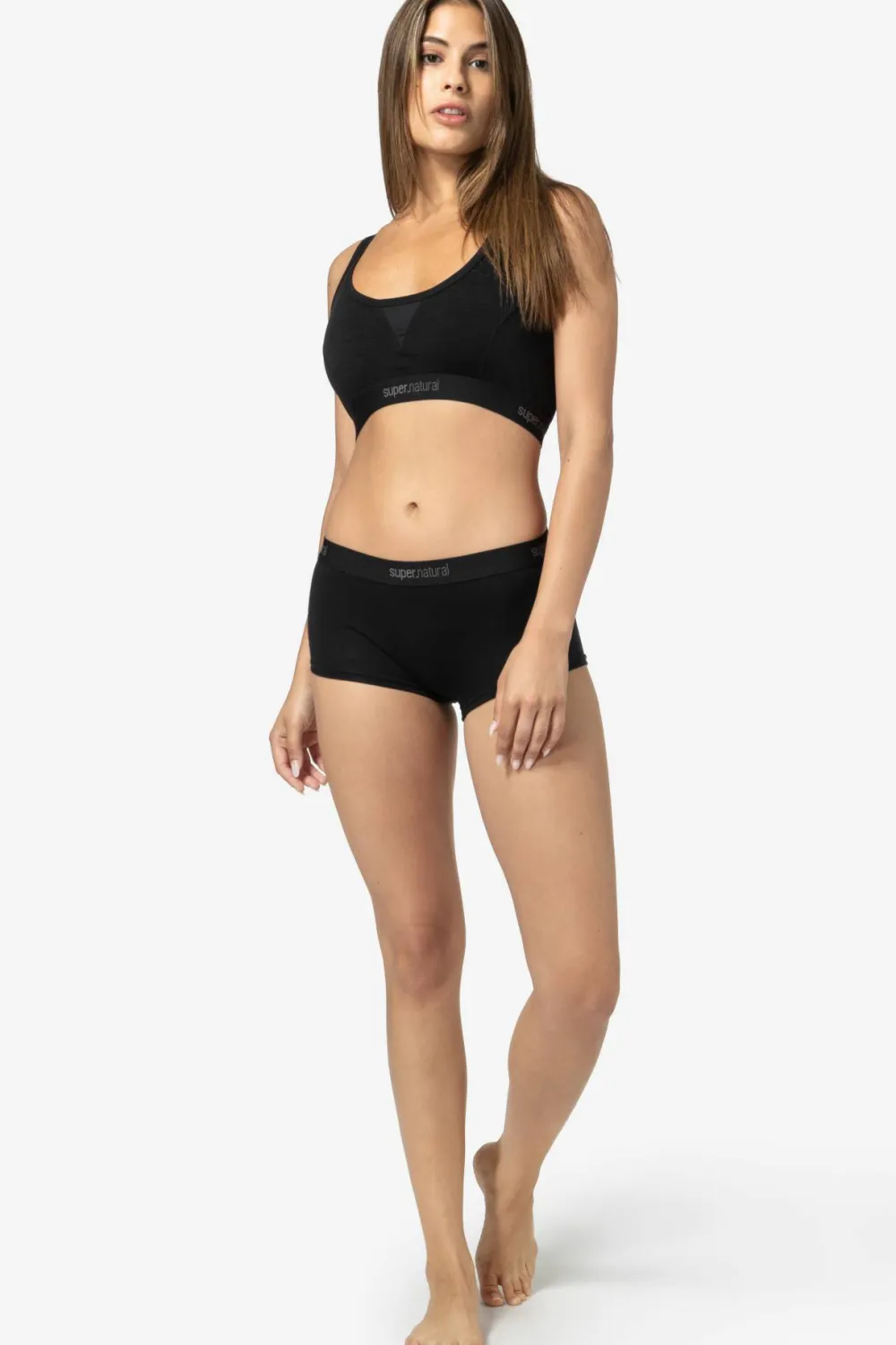 super.natural Women's Tundra220 Semplice Bra Jet Black Sale