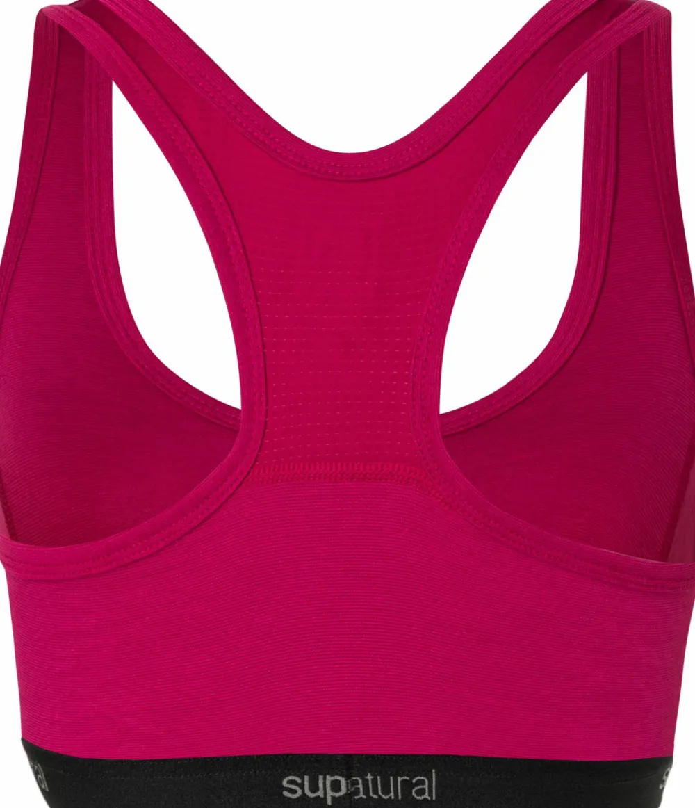 super.natural Women's Tundra220 Semplice Bra Sangria Outlet