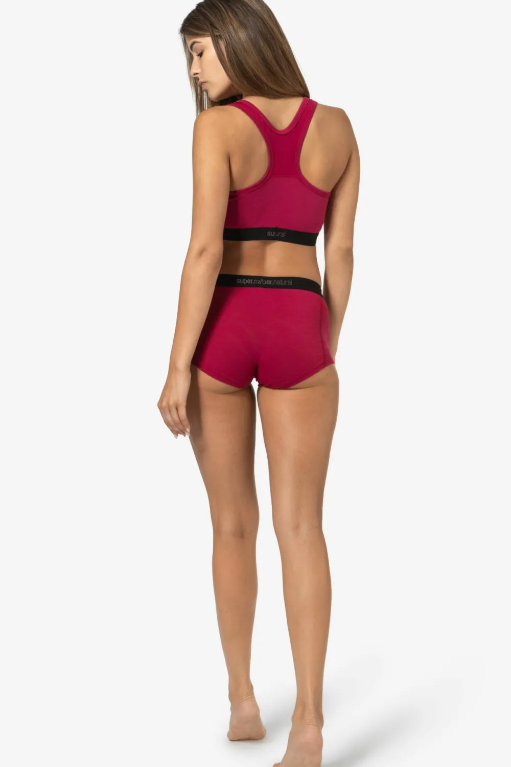 super.natural Women's Tundra220 Semplice Bra Sangria Outlet