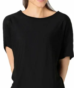 super.natural Women's Yoga Loose Tee Jet Black