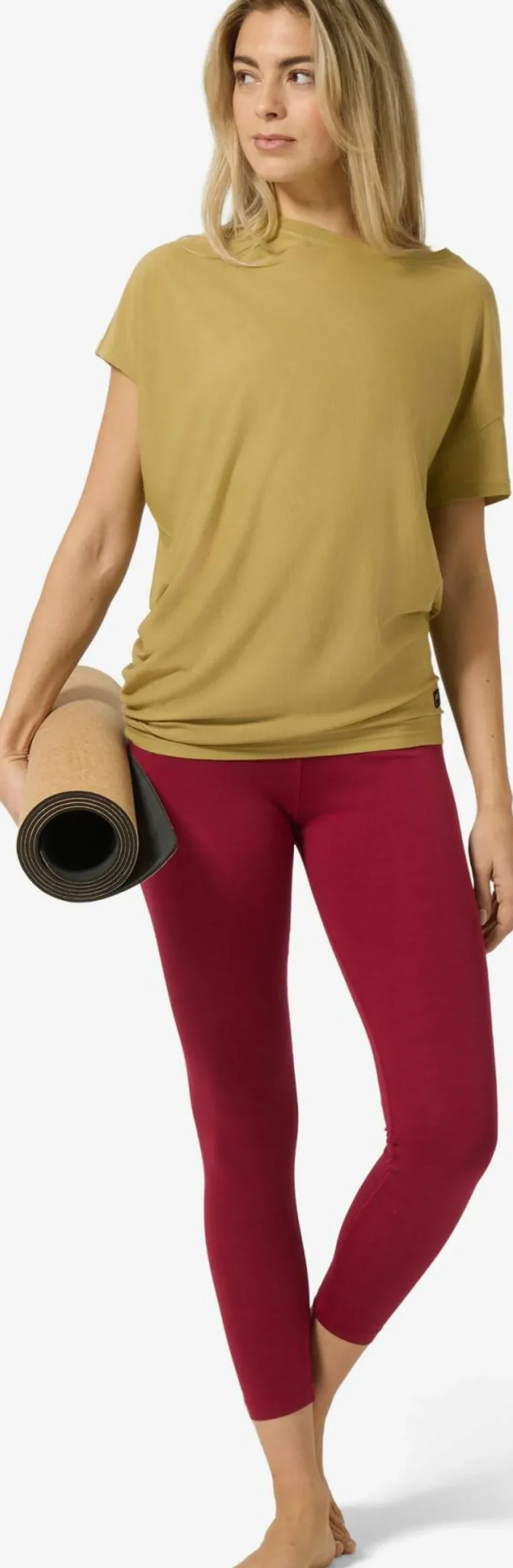 super.natural Women's Yoga Loose Tee Sahara New