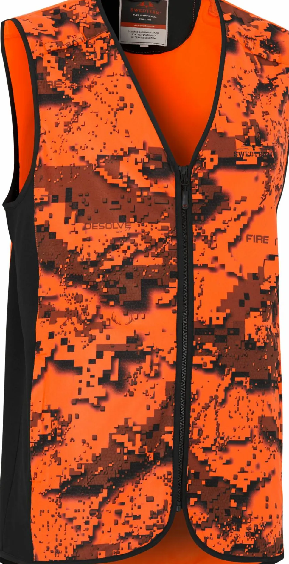Swedteam Men's Ridge Hi-Viz Vest Desolve Fire