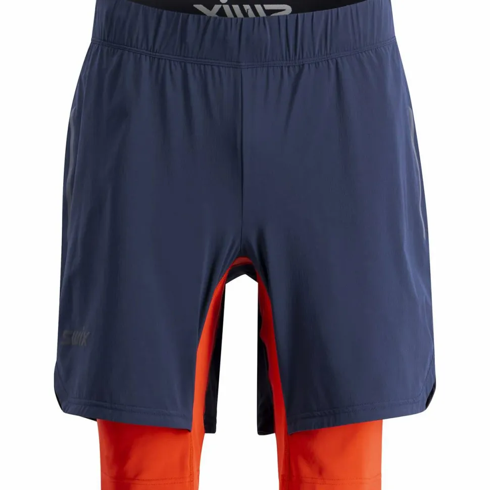 Swix Men's Pace Hybrid Shorts Dark Navy/Lava