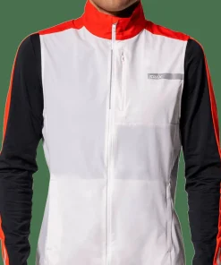 Swix Men's Roadline Wind Vest Bright White/Fiery Red Sale