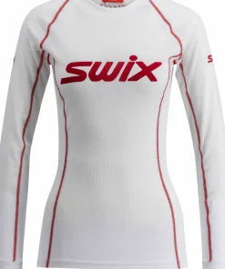 Clearance Women's RaceX Classic Long Sleeve Bright White/ Red Skidåkning