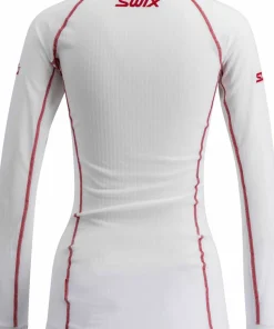 Swix Women's RaceX Classic Long Sleeve Bright White/Swix Red