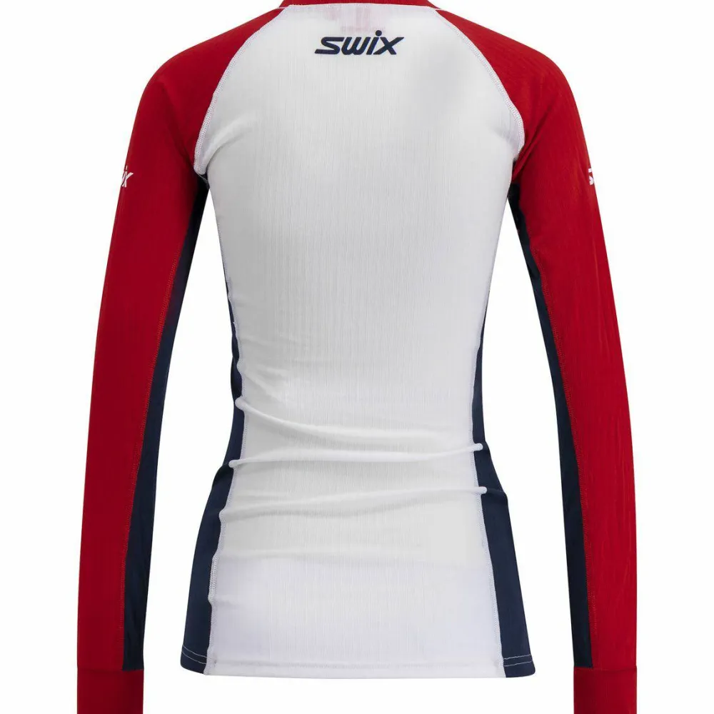 Swix Women's RaceX Classic Long Sleeve Red/Bright White Swix Red/Bright White Clearance