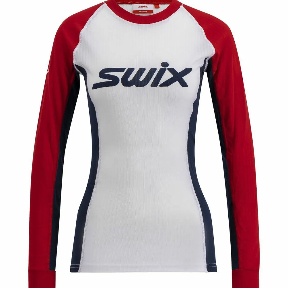 Swix Women's RaceX Classic Long Sleeve Red/Bright White Swix Red/Bright White Clearance
