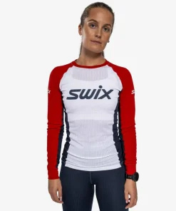 Swix Women's RaceX Classic Long Sleeve Swix Red/Bright White