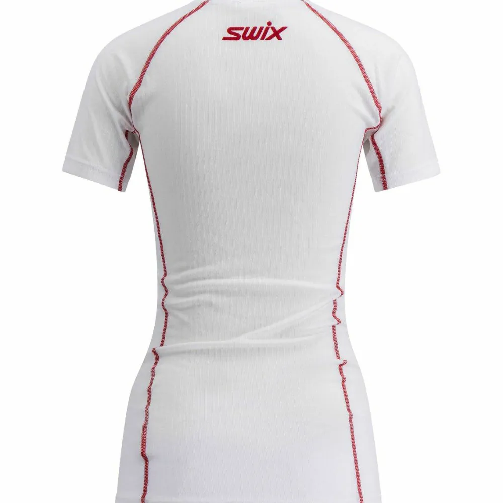 Online Women's Racex Classic Short Sleeve Bright White/ Red Underställ Dam