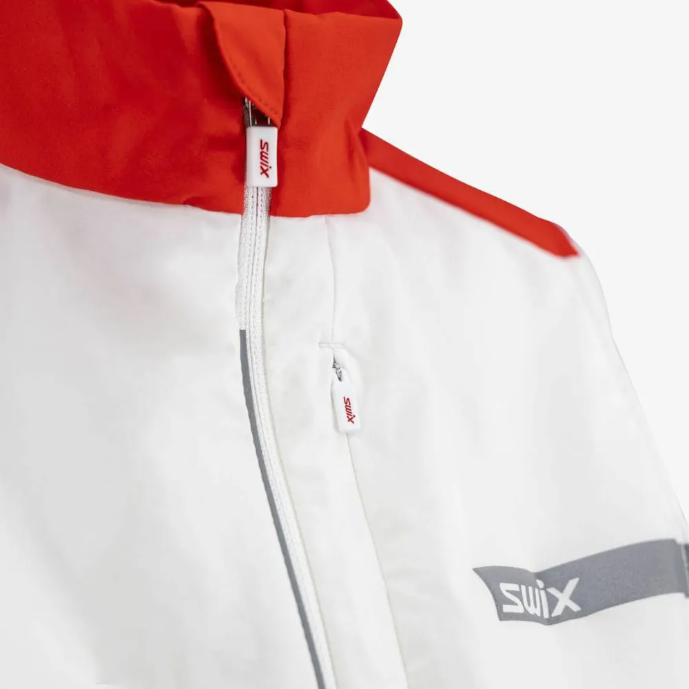 Swix Women's Roadline Wind Vest Bright White/Fiery Red New