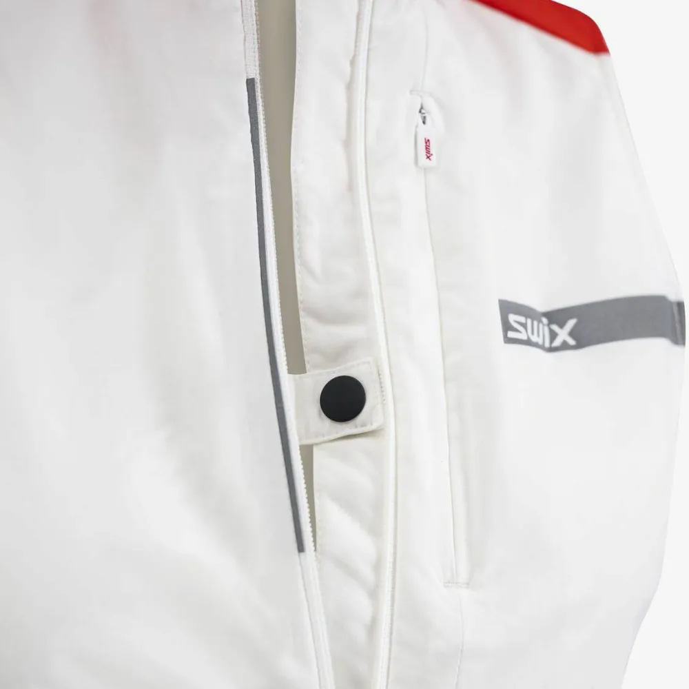 Swix Women's Roadline Wind Vest Bright White/Fiery Red New