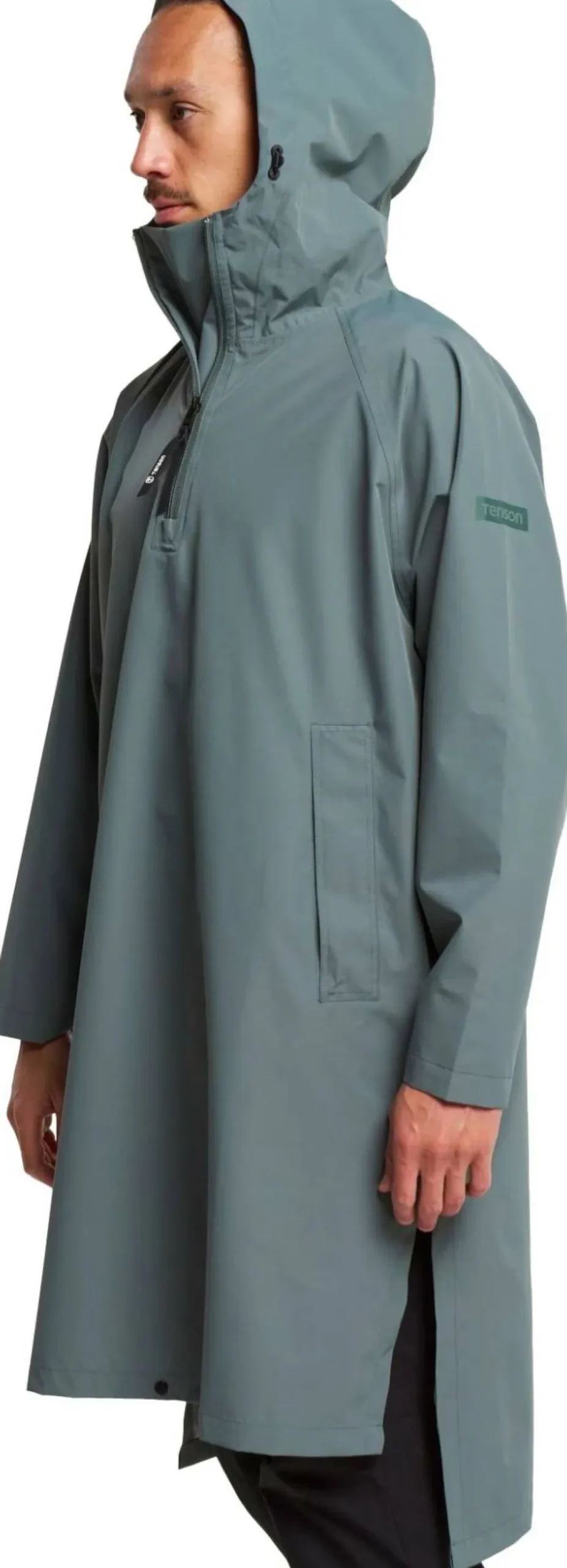 Tenson Unisex Drizzle Poncho Olive Discount