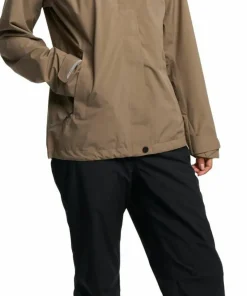 Tenson Women's Biscaya Storm Rain Jacket Brown Hot