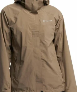Tenson Women's Biscaya Storm Rain Jacket Brown Hot