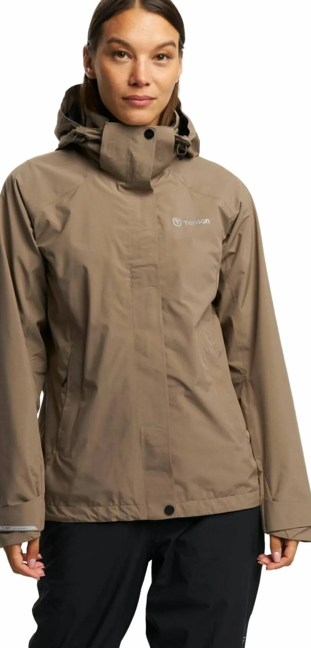 Tenson Women's Biscaya Storm Rain Jacket Brown Hot