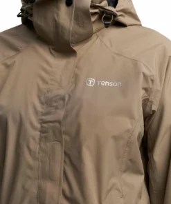 Tenson Women's Biscaya Storm Rain Jacket Brown Hot