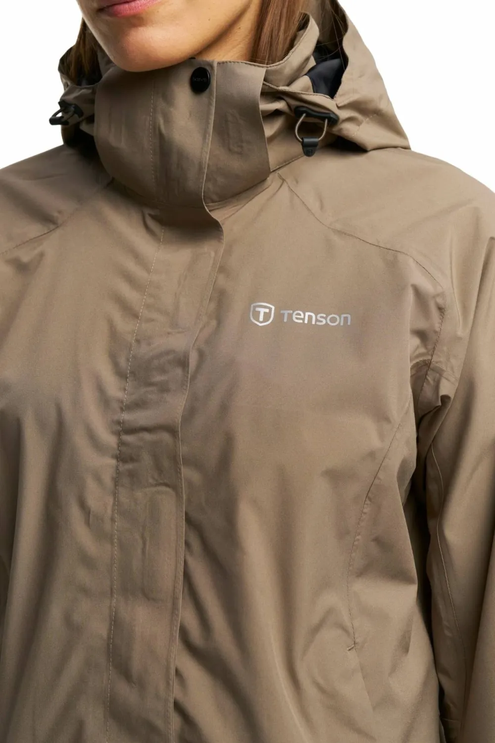 Tenson Women's Biscaya Storm Rain Jacket Brown Hot
