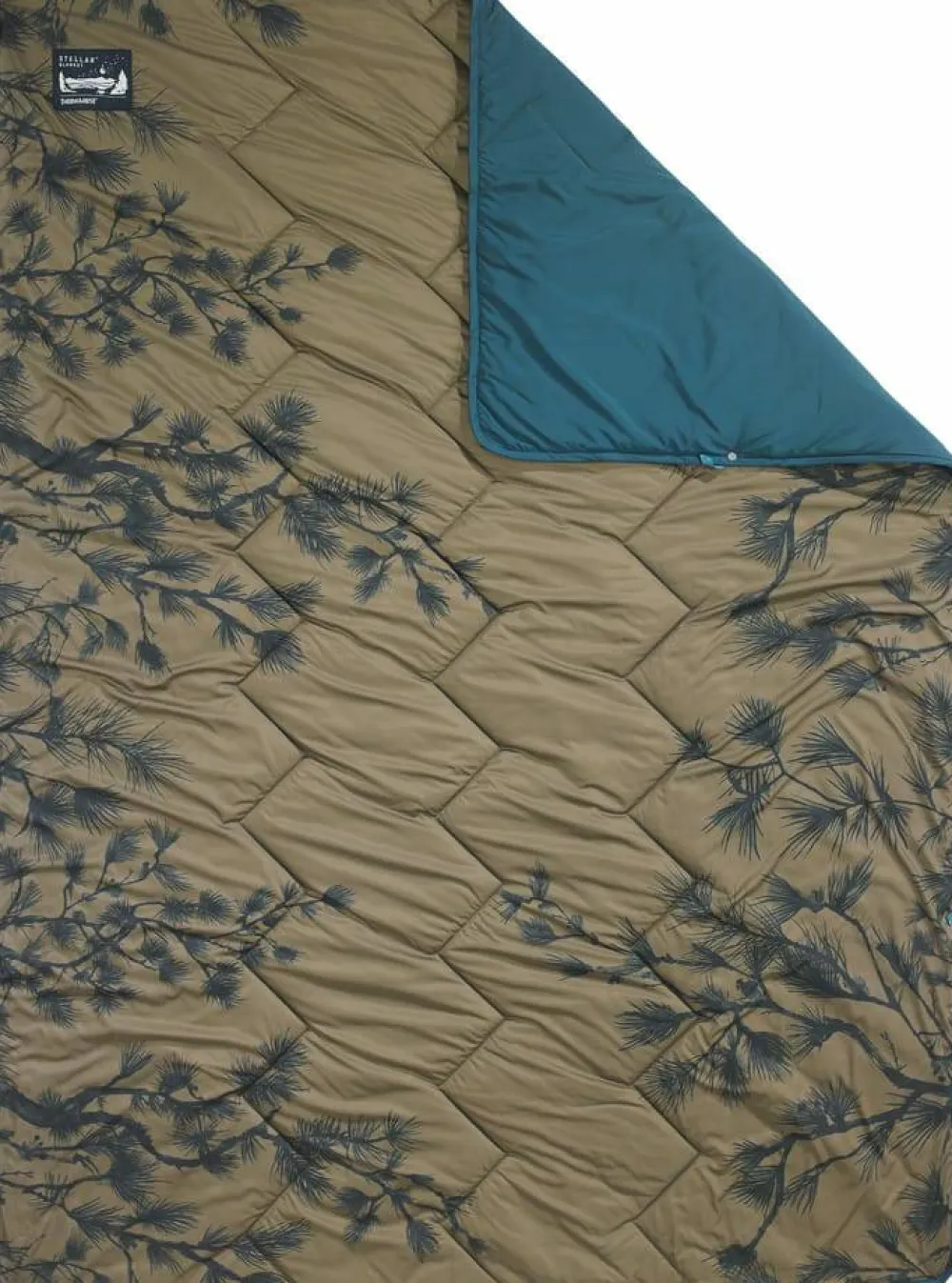 Therm-a-Rest Stellar Blanket Pine Peeking Pine Print New