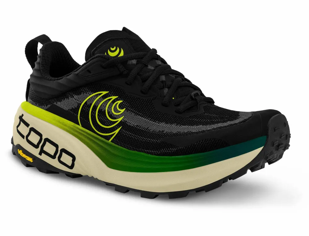 Topo Athletic Men's Vista Wide Black/Lime Best