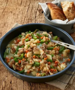 Trek'n Eat Hearty Potato Stir Fry with Beef and Green Beans OneColor Online