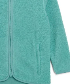 Discount Juniors' Farhult Pile Jacket Dusty Turquoise Barn Barnjackor & Västar|Barntröjor & Fleece