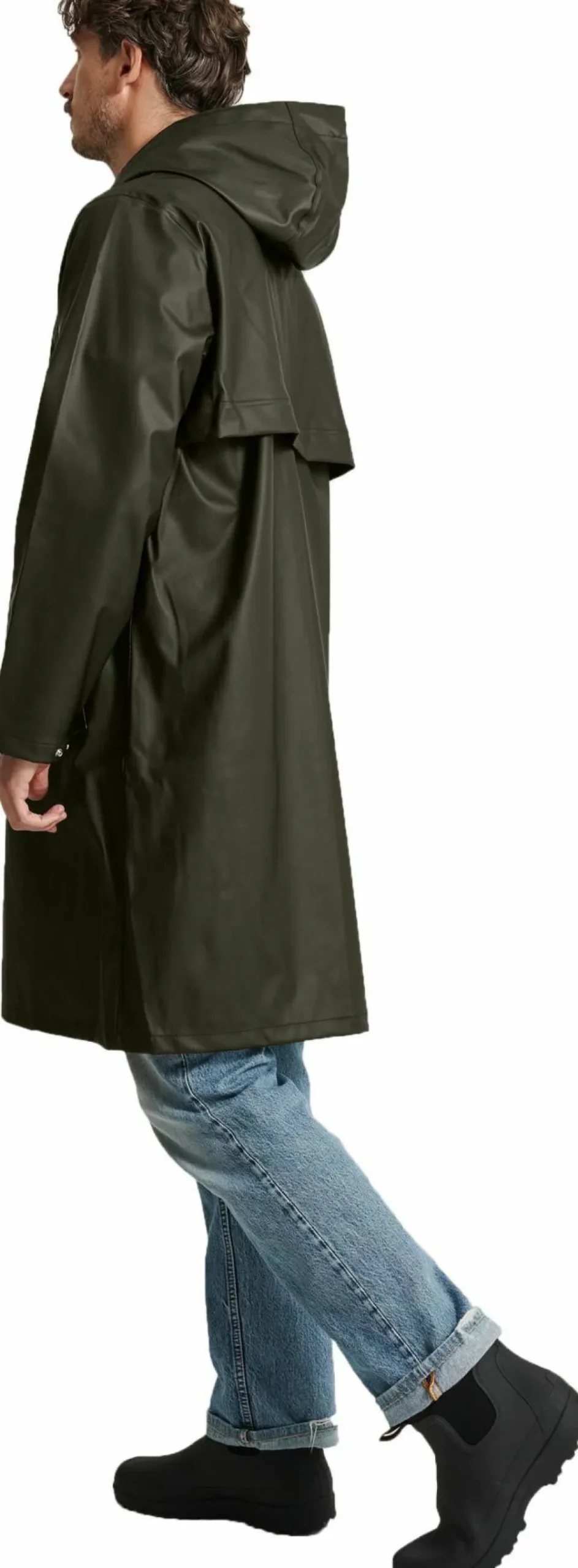Hot Men's Wings Long Rain Jacket Regnkläder Herr