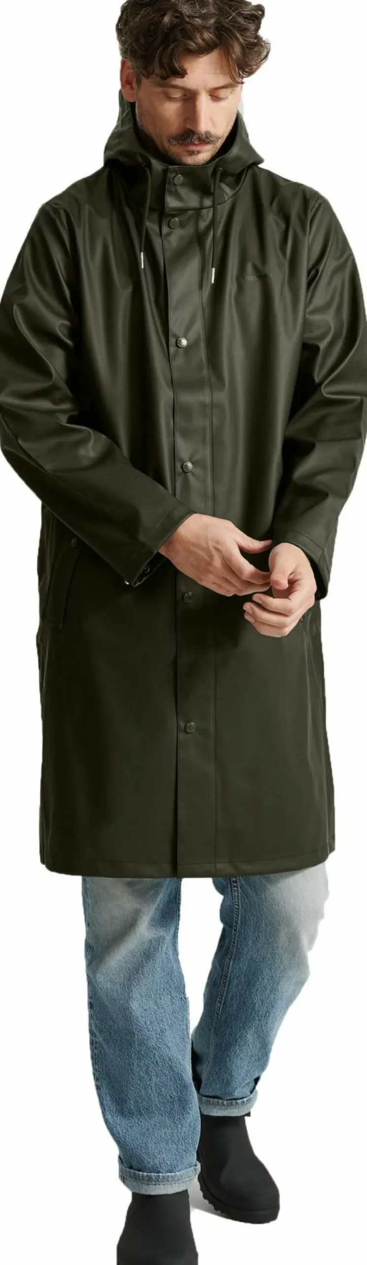 Hot Men's Wings Long Rain Jacket Regnkläder Herr
