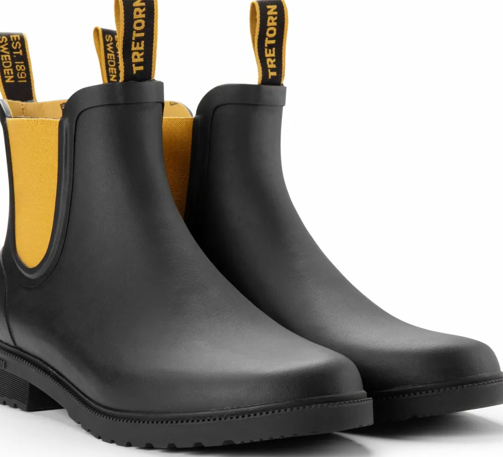 Hot Unisex Chelsea Classic Black/Harvest Gummistövlar Dam