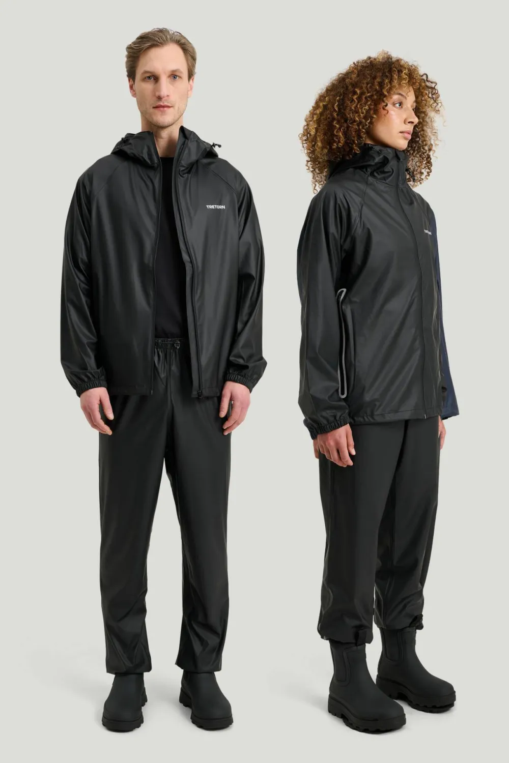 Tretorn Unisex Packable Rainbreaker Set Black Online