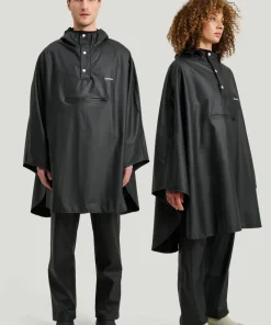 Tretorn Unisex PU Light Rainponcho Jet black Online